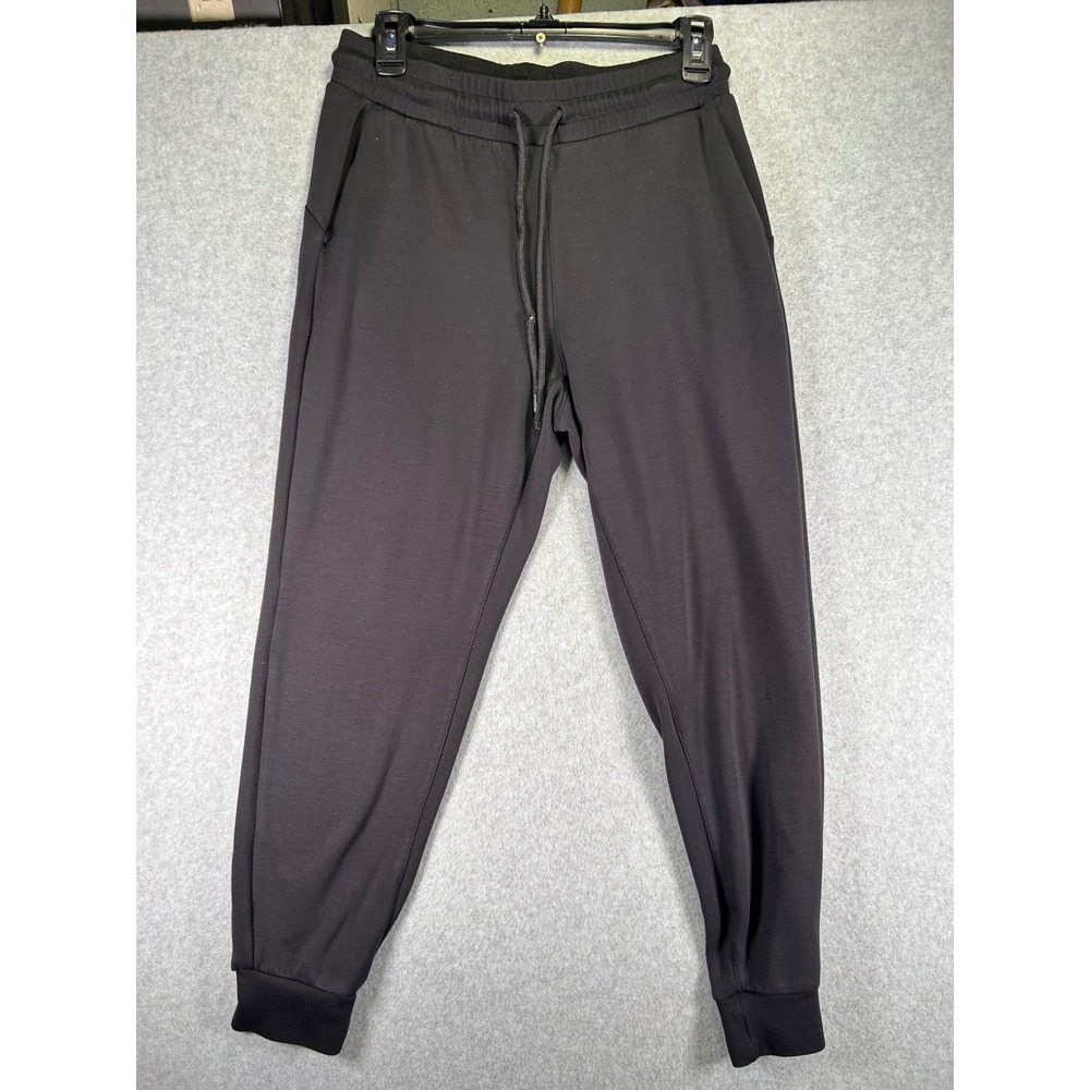 Wear*Danskin Womens Black Jogger Pants Elastic Waist Drawstring Pockets Size S